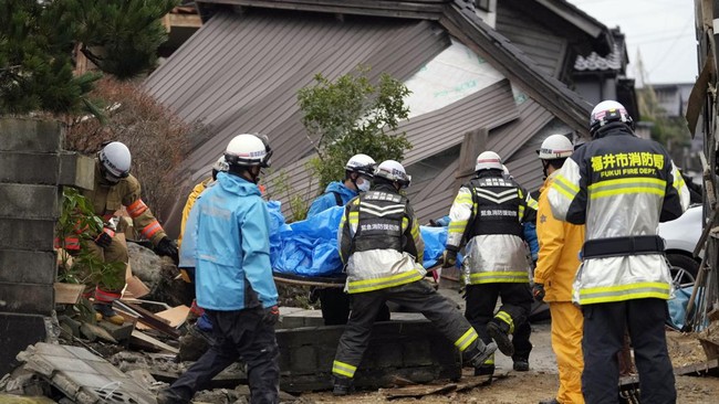 Korban Tewas Gempa Dahsyat Jepang Tambah Jadi 73 Orang