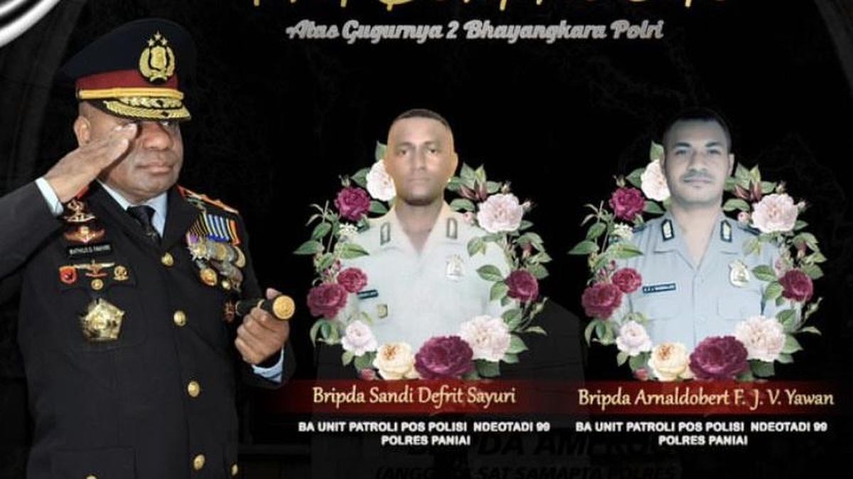 3 Jenazah Korban KKB di Paniai Tiba di Nabire, 2 Anggota Polisi & Seorang Warga Sipil
