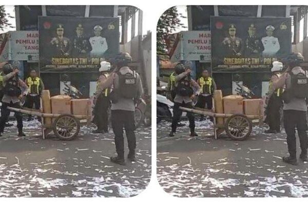 Teror Lebaran, Mercon Meledak di Depan Pos Polisi di Simpang Tiga Junok Bangkalan