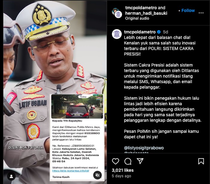 Bukan Penipuan, Surat Konfirmasi Tilang Kini Dikirim Lewat WhatsApp!