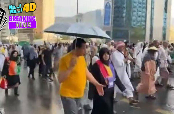 Di Tengah Peringatan Cuaca Panas, Kota Makkah Diguyur Hujan