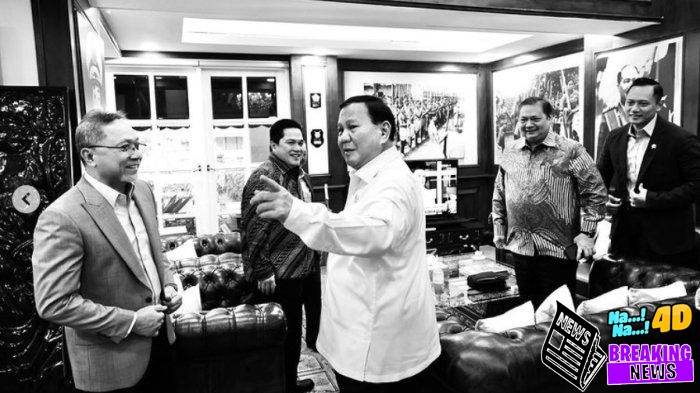 FOTO Pimpinan KIM Temui Prabowo di Kantor Menhan, Airlangga Ungkap Tak Akan Dilaporkan ke Jokowi