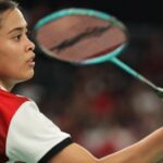 Tunggal putri Indonesia Gregoria Mariska Tunjung berhasil lolos ke perempat final Denmark Open 2024.