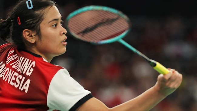 Tunggal putri Indonesia Gregoria Mariska Tunjung berhasil lolos ke perempat final Denmark Open 2024.