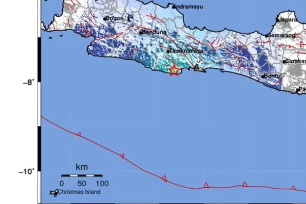 Gempa magnitudi 5,2 mengguncang Pangandaran, Jawa Barat pada pukul 08.41 WIB, Rabu, (13/11/2024). Badan meteorologi Klimatologi dan Geofisika (BMKG) menyebutkan, lokasi gempa Pangandaran ini berada pada koordinat 8.47 Lintang Selatan,107.81 Bujur Timur, dengan episenter gempa berada di laut 114 km barat daya Kabupaten Pangandaran Jabar.